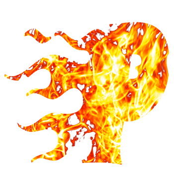 letter p fire efffects png
