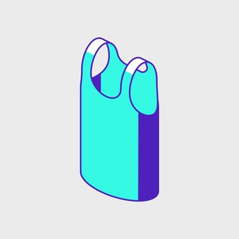 Tank top isometric vector illustration
