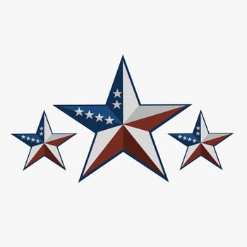 illustration vector of united state of america stars in vintage design