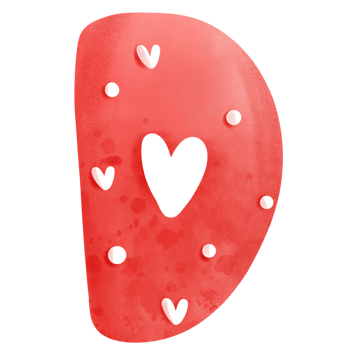 Valentine alphabet D png