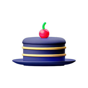 Cake 3D element png