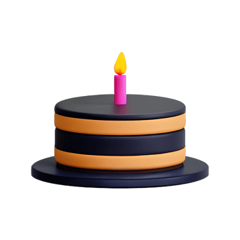 Cake 3D element png