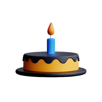 Cake 3D element png