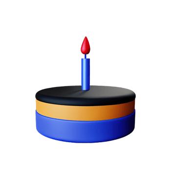 Cake 3D element png