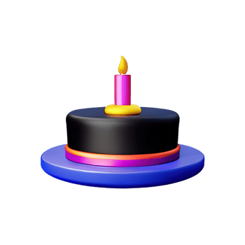 Cake 3D element png
