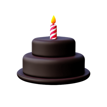 Cake 3D element png