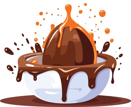 chocolate splashes illustration vector