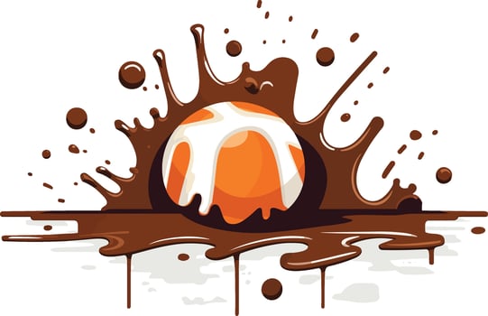 chocolate splashes illustration vector