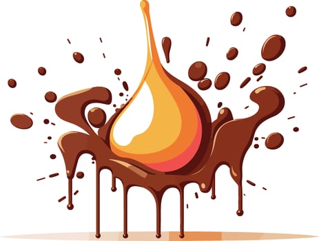 chocolate splashes illustration vector