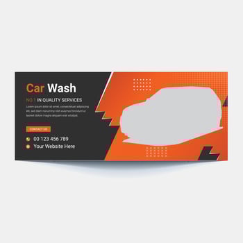 washing station. Cleaning the vehicle cabin, washing the engine and car body. Transport is clean on all sides vector