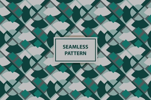 Vector geometric seamless pattern. Abstract graphic background with squares, lines, grid. Simple geo texture. Light green and white color. Ethnic style ornament. Repeat vintage design for decor, print