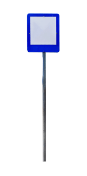 blank traffic sign board mockup isolated png