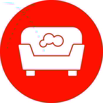 Pet bed Vector Icon Design