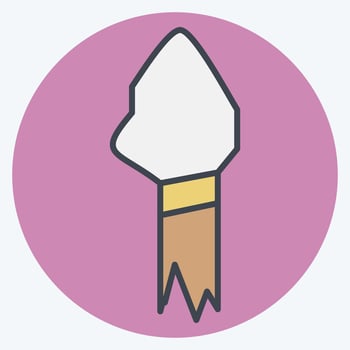 Icon Spear. related to Prehistoric symbol. color mate style. simple design editable. simple illustration vector