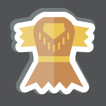 Sticker Clothes. related to Prehistoric symbol. simple design editable. simple illustration vector