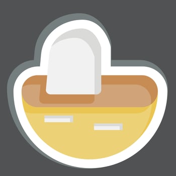 Sticker Mill. related to Prehistoric symbol. simple design editable. simple illustration vector