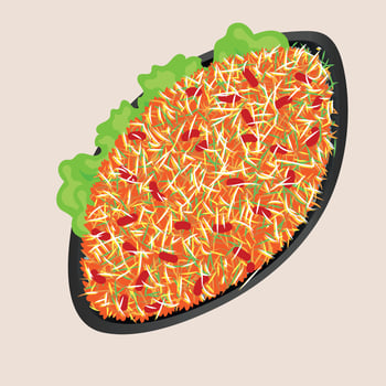 vector fried rice