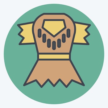 Icon Clothes. related to Prehistoric symbol. color mate style. simple design editable. simple illustration vector