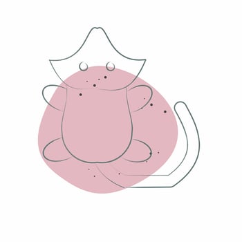 Icon Fur Pelt. related to Prehistoric symbol. Color Spot Style. simple design editable. simple illustration vector