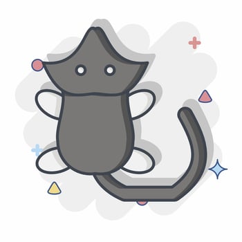 Icon Fur Pelt. related to Prehistoric symbol. comic style. simple design editable. simple illustration vector