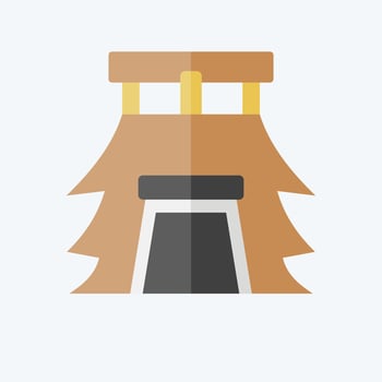 Icon House. related to Prehistoric symbol. flat style. simple design editable. simple illustration vector