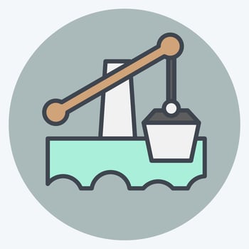 Icon Irrigation. related to Prehistoric symbol. color mate style. simple design editable. simple illustration vector