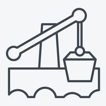 Icon Irrigation. related to Prehistoric symbol. line style. simple design editable. simple illustration vector