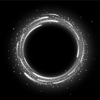 Round White Light Shiny with Sparkles, Suitable For Product Advertising, Product Design, and Other, Vector Illustration
