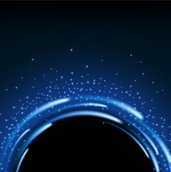 Half Round Blue Light Shiny with Sparkles, Suitable For Product Advertising, Product Design, and Other, Vector Illustration