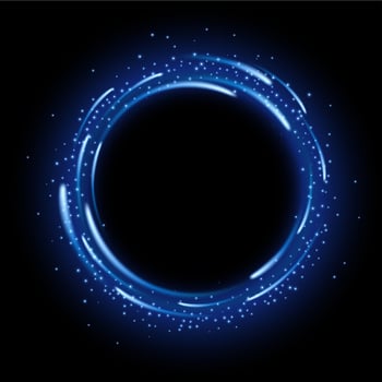 Round Blue Light Shiny with Sparkles, Suitable For Product Advertising, Product Design, and Other, Vector Illustration
