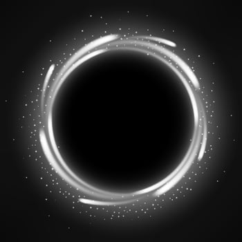 Round White Light Shiny with Sparkles, Suitable For Product Advertising, Product Design, and Other., Vector Illustration