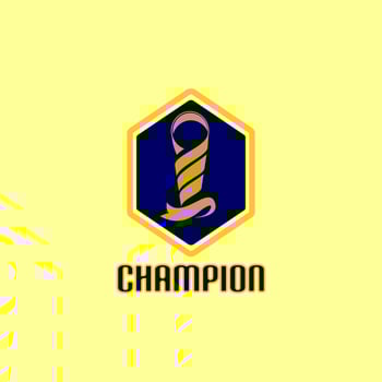 ribbon and champion vector