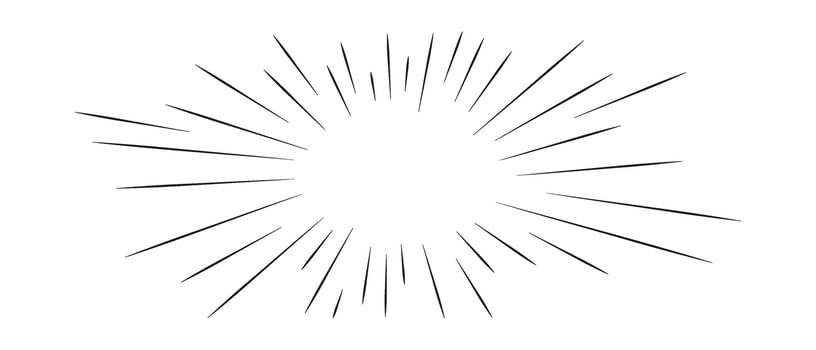 Comic action lines.Manga speed effect frame. Cartoon boom,bang,radial burst.Vector isolated illustration vector