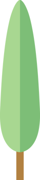 Tree Plant illustration, flat design, and minimal style png