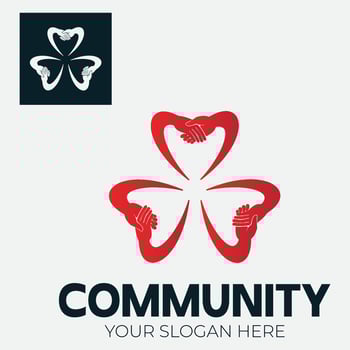 Community, network and social icon vector