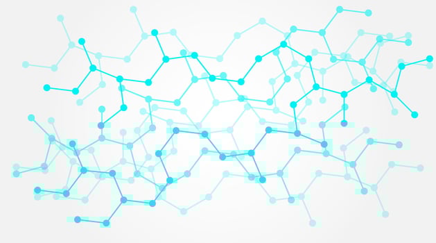 Modern abstract background, Molecular structure, Vector design