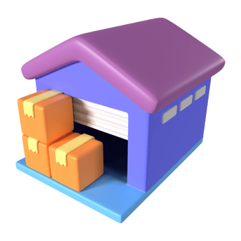 Warehouse 3D Illustration Icon png