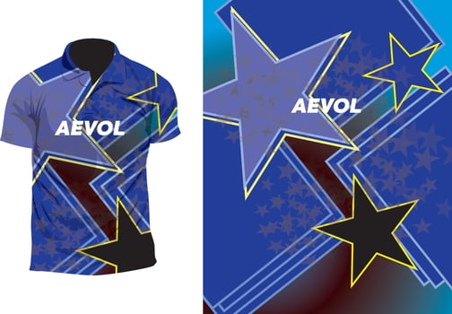 sport shirt print team vector