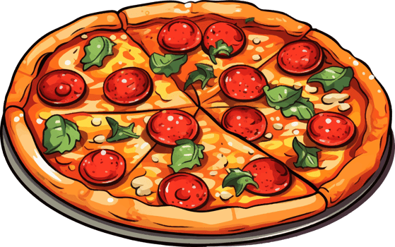 pizza cartoon ai generate png