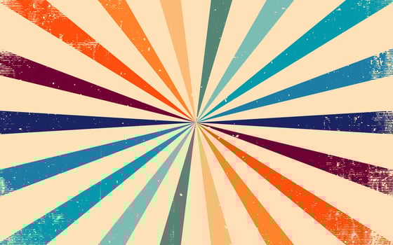 Sunburst retro background vector