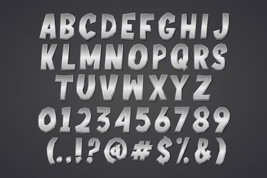 cartoon alphabet design vector