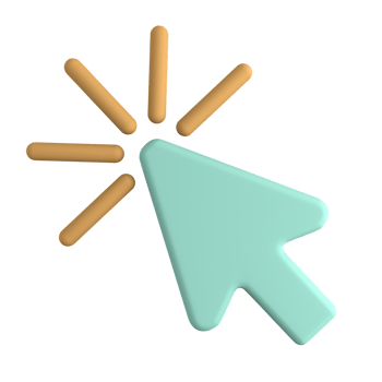 Cursor click 3D icon png