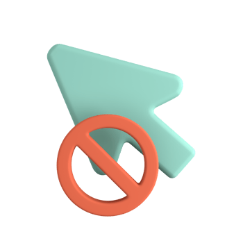 Click Unavailable 3D icon png