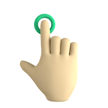 Hand Cursor 3D icon png