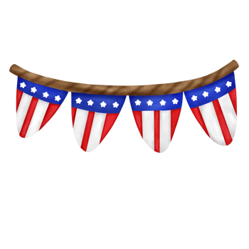 4th of July banners png