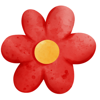 cute flower watercolor png