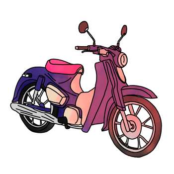 Classic motor bike png