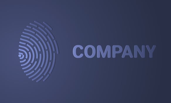 Vector illustration of security fingerprint authentication. Finger identity. Technology biometric illustration