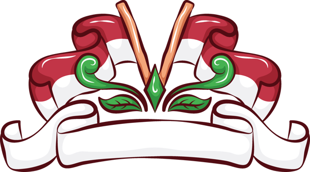 Hand drawn Indonesian Independence Day png