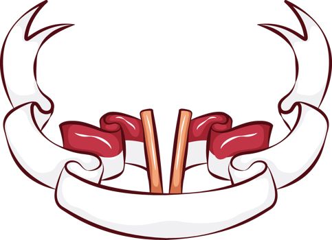 Hand drawn Indonesian Independence Day png